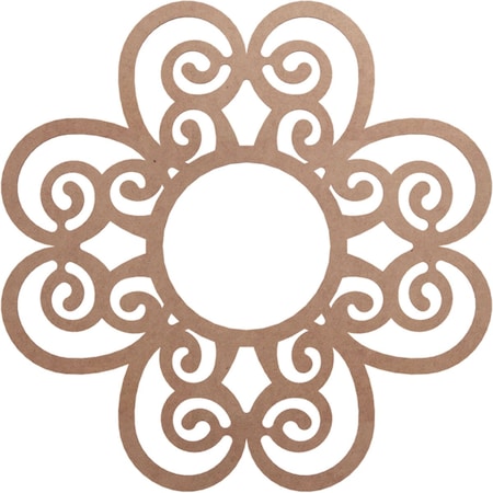 Ekena Millwork Cohen Wood Fretwork Pierced Ceiling Medallion, Wood (Paint Grade), 40"OD x 13 5/8"ID x 3/8"T CMWP40X40X0375COMF